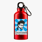 Металлическая бутылка 400 мл UV-DTF