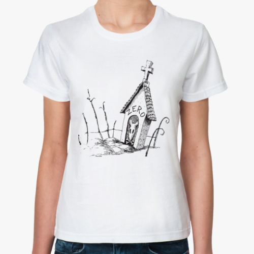 Классическая футболка с принтом Zero