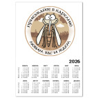 Календарь A2 2026, белый Любим и ждем!