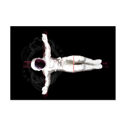 Виниловые наклейки с принтом Астронавт