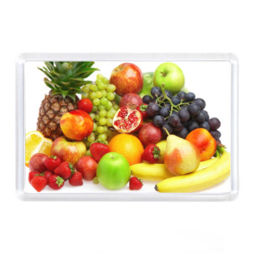 Магнит с принтом Море фруктов