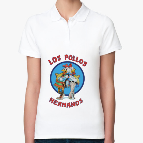 Женская рубашка поло (печать) с принтом Los Pollos Hermanos