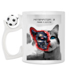 Кружка с футбольным мячиком