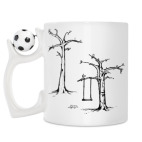 Кружка с футбольным мячиком