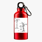 Металлическая бутылка 400 мл UV-DTF