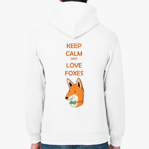 Толстовка худи с принтом Любовь к лисичкам