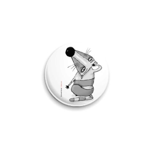 Значок 25мм с принтом Енотик