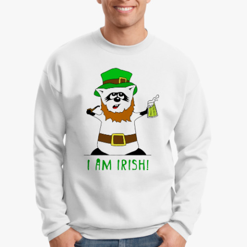 Свитшот Енот 'I am Irish!'