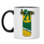 Кружка двухцветная