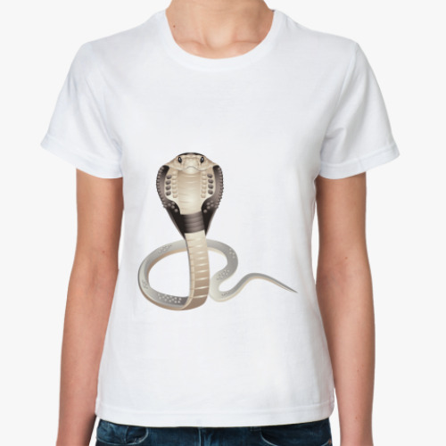 Классическая футболка с принтом Cobra