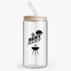 Банка с бамбуковой крышкой