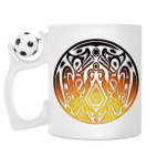 Кружка с футбольным мячиком