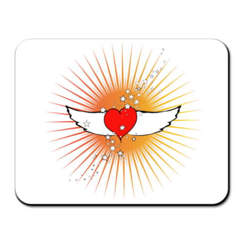 Коврик для мыши Крылья любви