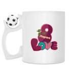 Кружка с футбольным мячиком