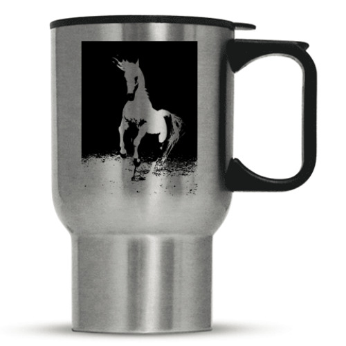 Кружка-термос с принтом Лошадь