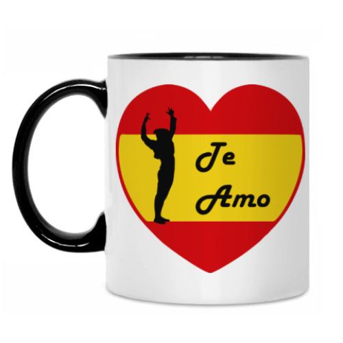 Кружка с принтом Я люблю тебя по-испански