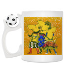 Кружка с футбольным мячиком