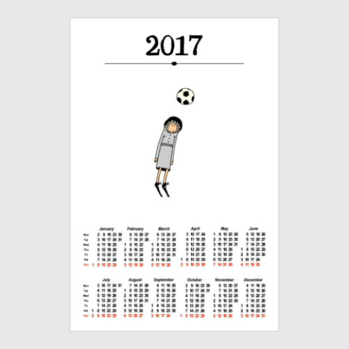 Постер Calendar 2017 Календарь