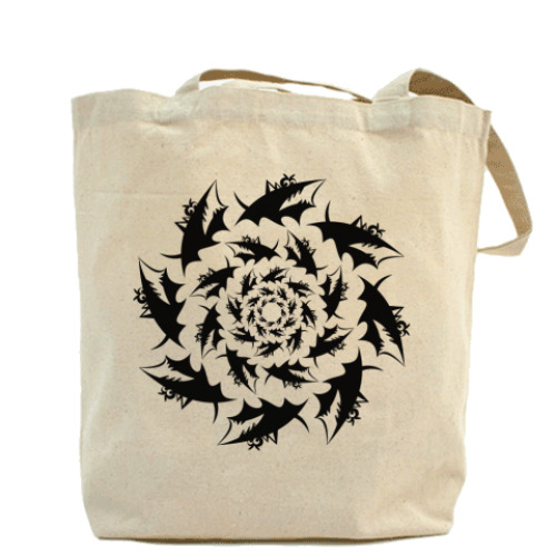 Сумка шоппер с принтом Волк