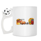 Кружка с футбольным мячиком