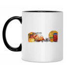 Кружка двухцветная