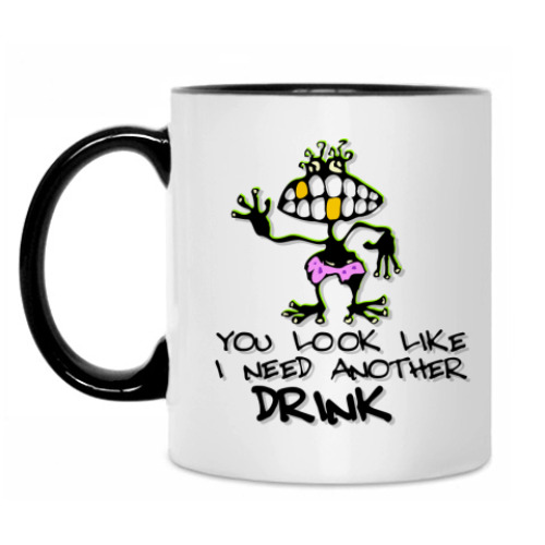 Кружка с принтом I need another drink