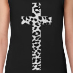 крест с леопардовой текстурой
