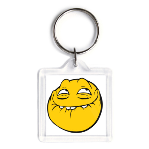 Брелок с принтом Trollface