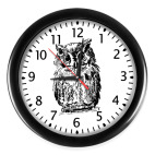 Настенные часы (с цифрами) Сова