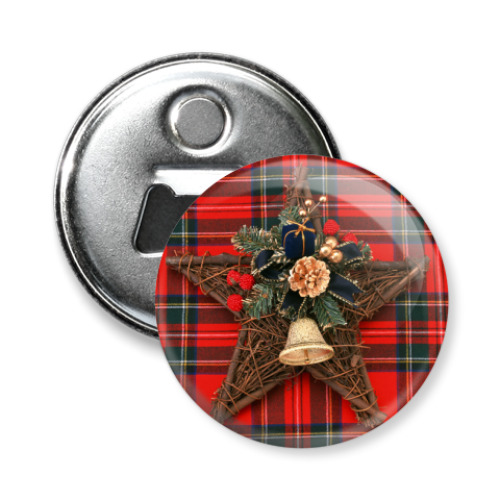 Магнит-открывашка с принтом Звезда