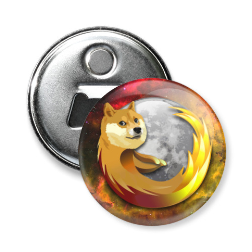 Магнит-открывашка Doge Firefox