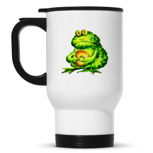 Кружка-термос с принтом Жаба