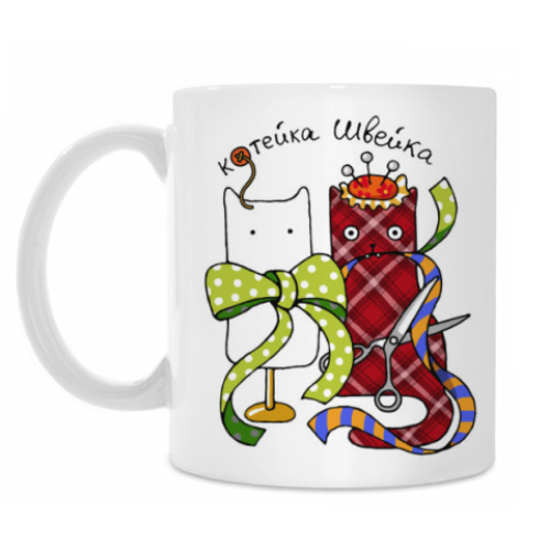 Кружка с принтом Швейка из серии 'Profi cats'