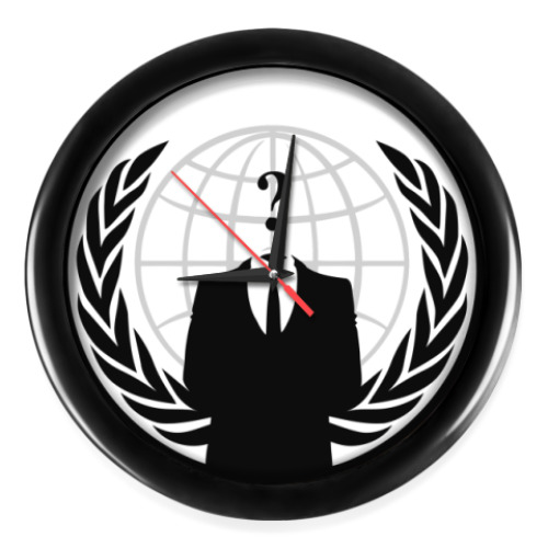 Настенные часы Anonymous, we are Legion!