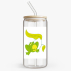 Банка с бамбуковой крышкой