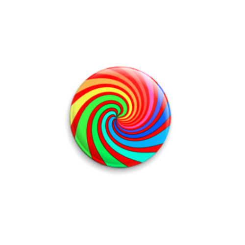 Значок 25мм с принтом позитив