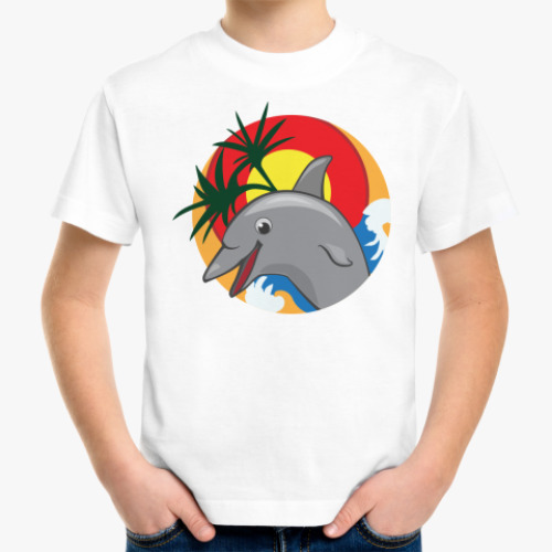 Детская футболка дельфин