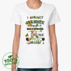 Женская футболка органик