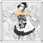 Девушка скелет