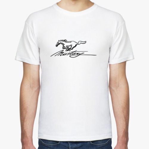 Футболка с принтом Mustang