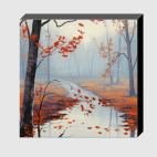 Холст 20 х 20 см &#039;Осенний ручей&#039;