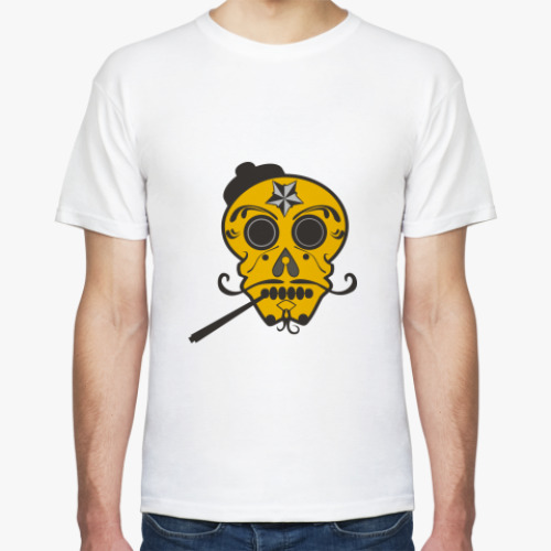 Футболка с принтом Mexican skull