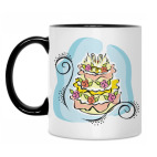 Кружка двухцветная