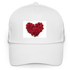 Сердце из бутонов роз