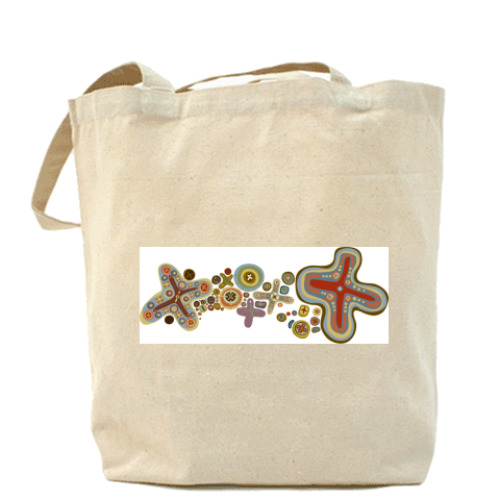 Сумка шоппер с принтом узоры