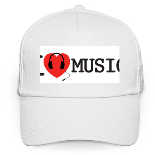 Кепка бейсболка  I Love Music