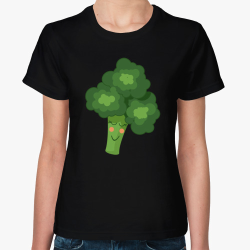 Женская футболка Веселая капуста броккколи