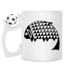 Кружка с футбольным мячиком