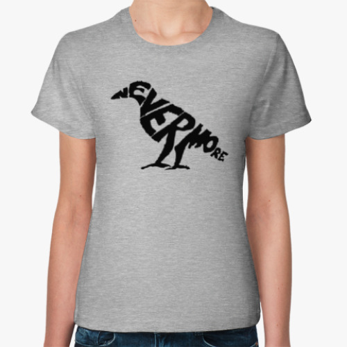 Женская футболка с принтом Nevermore