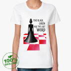 Женская футболка из органик-хлопка BLACK QUEEN